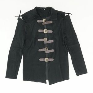 Cold Shoulder Buckle Jacket